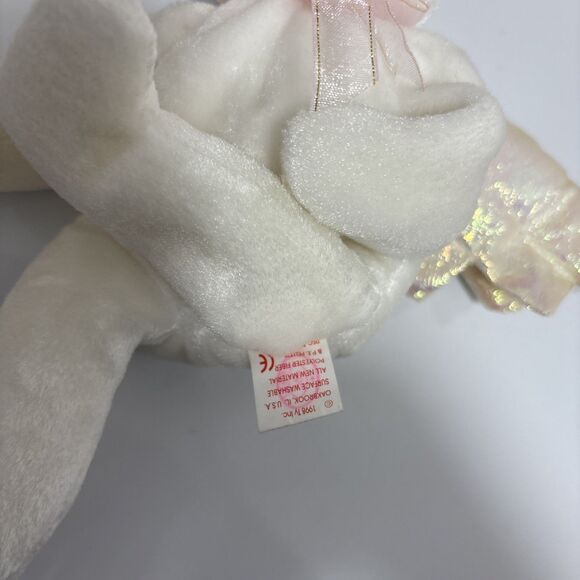 Ty Beanie Baby Halo Bear 1998 *RARE RETIRED* with Brown Nose - Picture 8 of 10